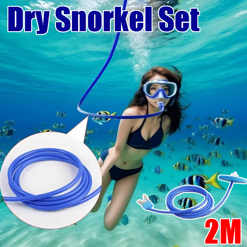 Snorkel Dry Top - Professionelle Vollgesichts-Schnorchelmaske mit Dry-Top-Rohr, Erwachsenen-Schnorchelausrüstung für