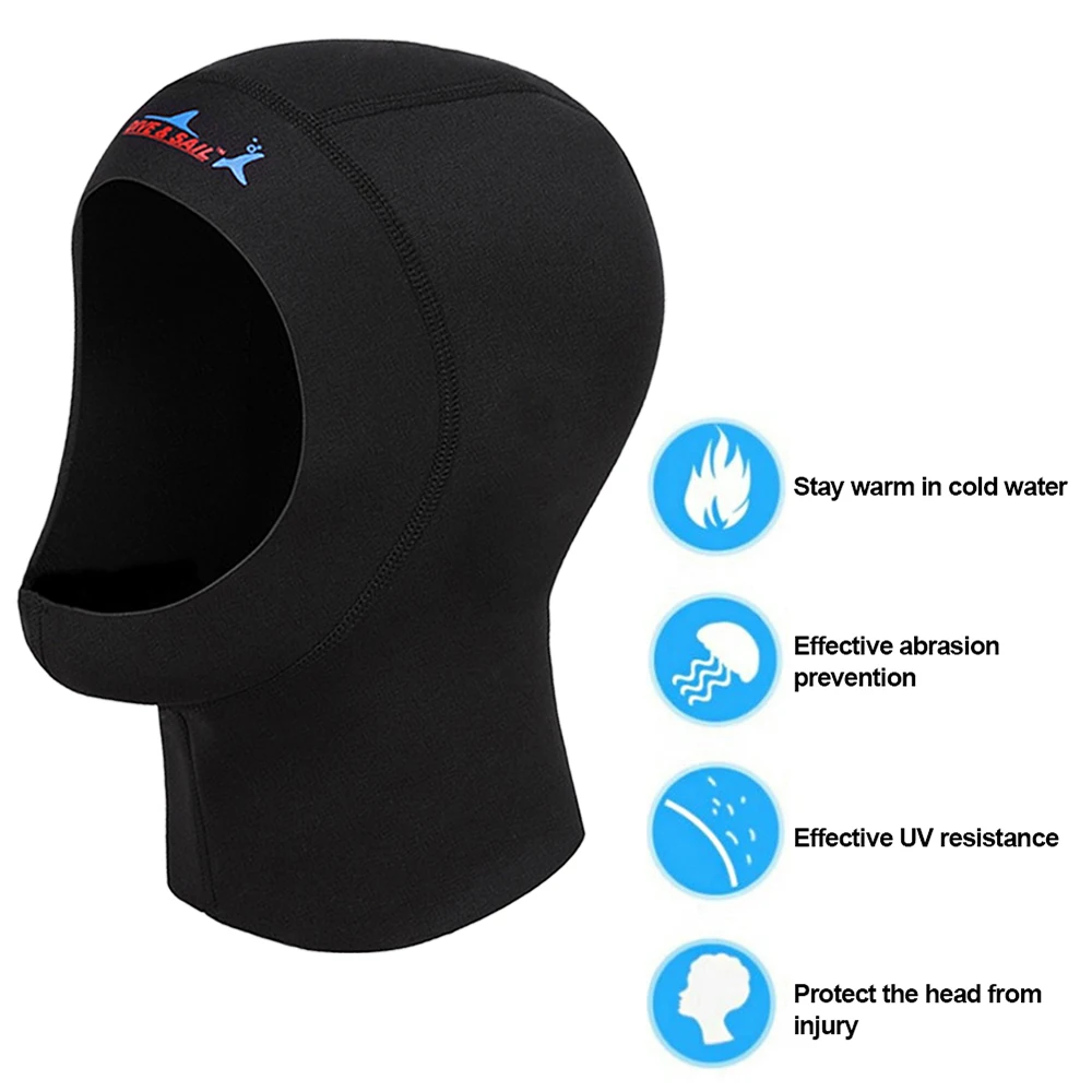 Aquatic Sports Cap - 1mm Neopren Tauchhaube für Damen und