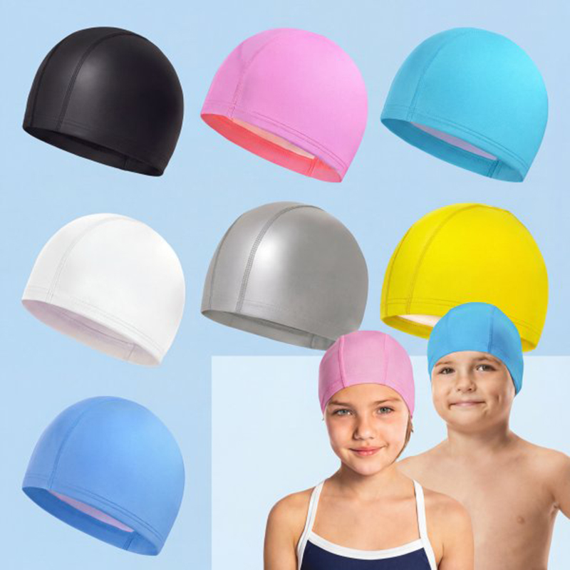 Aquatic Sports Cap - Wasserdichte PU-Badekappe für Kinder und Erwachsene.