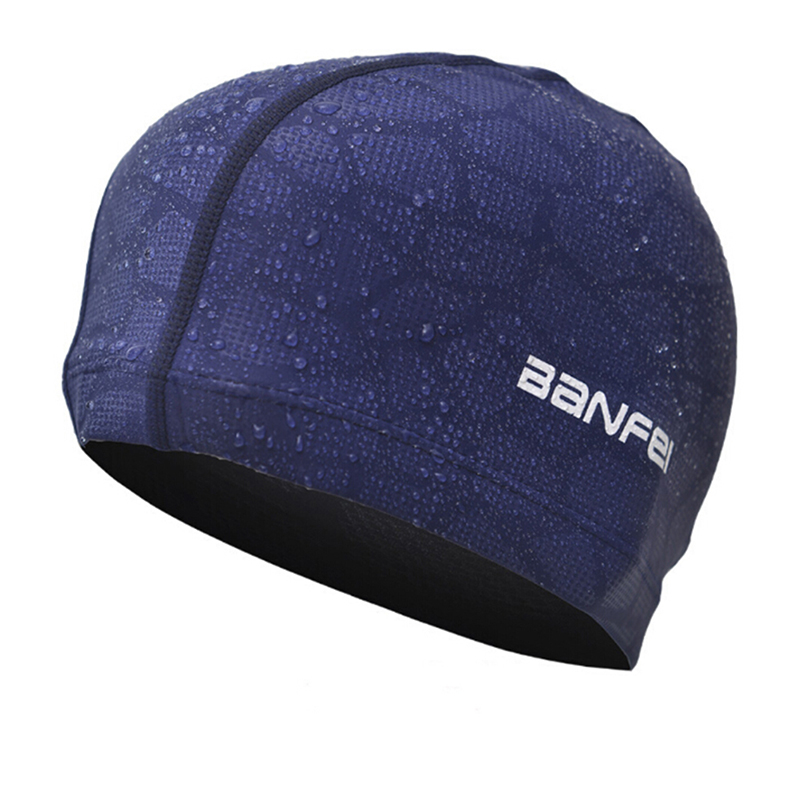 Aquatic Sports Cap - Stoff-Badekappe für Herren und Damen, wasserdicht,