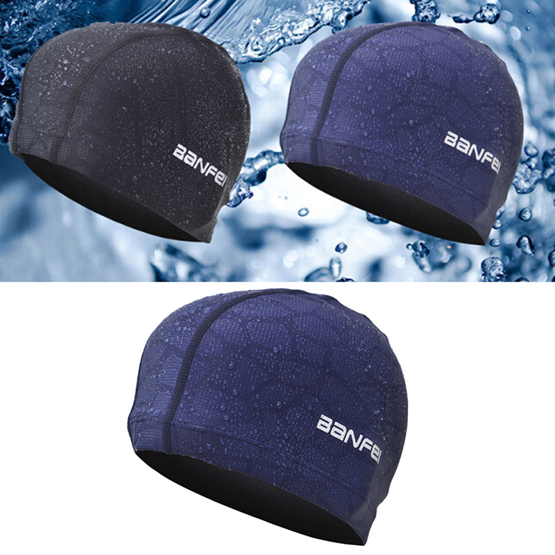 Aquatic Sports Cap - Herren verstellbare Sommer-wasserdichte, schnell trocknende Badekappen,