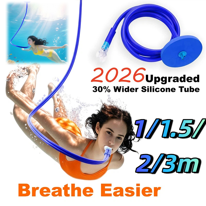Snorkel Dry Top - 1/1,5/2/3m Erwachsenen-Volltrocken-Atemschlauch Tauchausrüstung Schwimmausrüstung Atemschlauch Tauchanzug