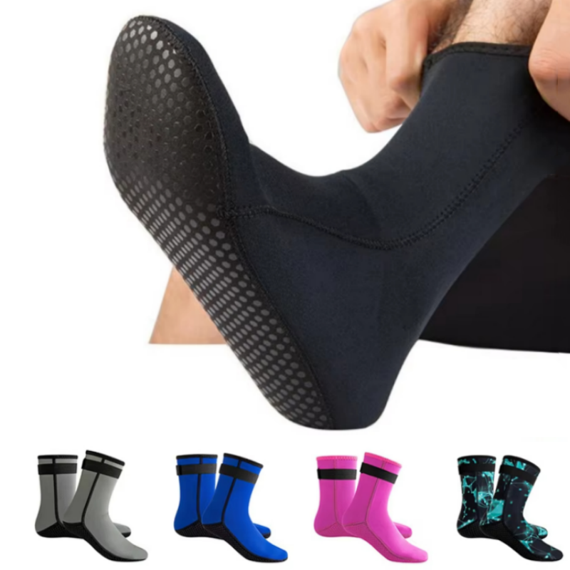 Snorkel Dry Top - Hoch geschnittene Neoprensocken, Strand-Volleyball-Socken zum Tauchen,