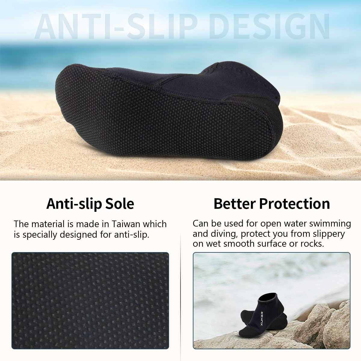 3 mm Neoprensocken, Strand, Vo – Snorkel Dry Top Bewertung und Preis