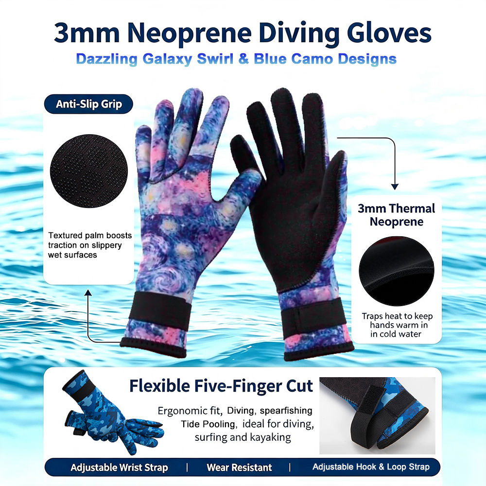 3mm Neopren-Thermo-Handschuhe  – Wetsuit 3Mm Neoprene Bewertung und Preis
