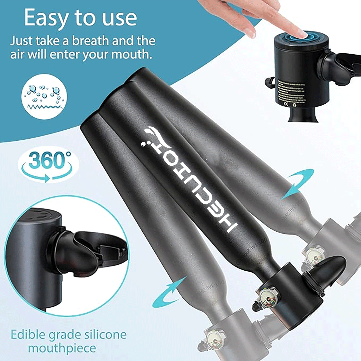 HECUIOI Mini-Tauchausrüstung,  – Snorkel Dry Top Bewertung und Preis